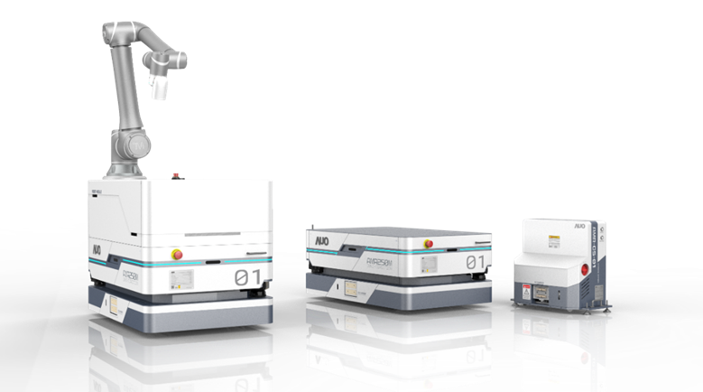 PA旗舰厅數位開發的自主式移動機器人（AMR250M），搭配全向輪並結合AI演算法、2D LiDAR、3D攝影機等技術，協助客戶實現產線全自動化